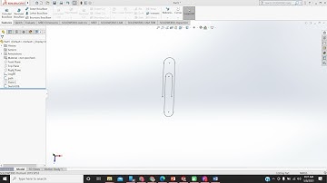 PAPER CLIP TUTORIAL | SOLIDWORKS