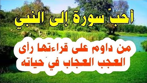 أحبّ سورة قرٱنية إلى النبي من داوم على قراءتها رأى العجب العجاب في حياته #محطات-إيمانية