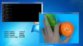 The program detects the type of fruit by C ++ with OpenCV