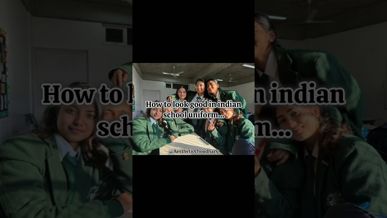 How to look good in indian school uniform 🤔🎀