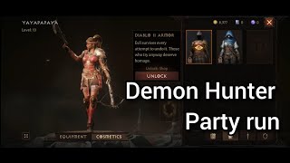 Diablo Immortal: Demon Hunter &amp; party run