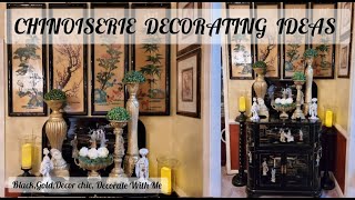 Chinoiserie Decorating Ideas Decorate With Me Black & Gold Decor