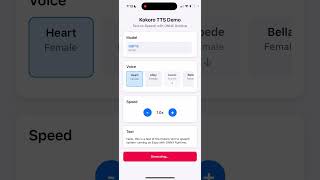 Kokoro TTS Expo Demo App w/ ONNX Runtime
