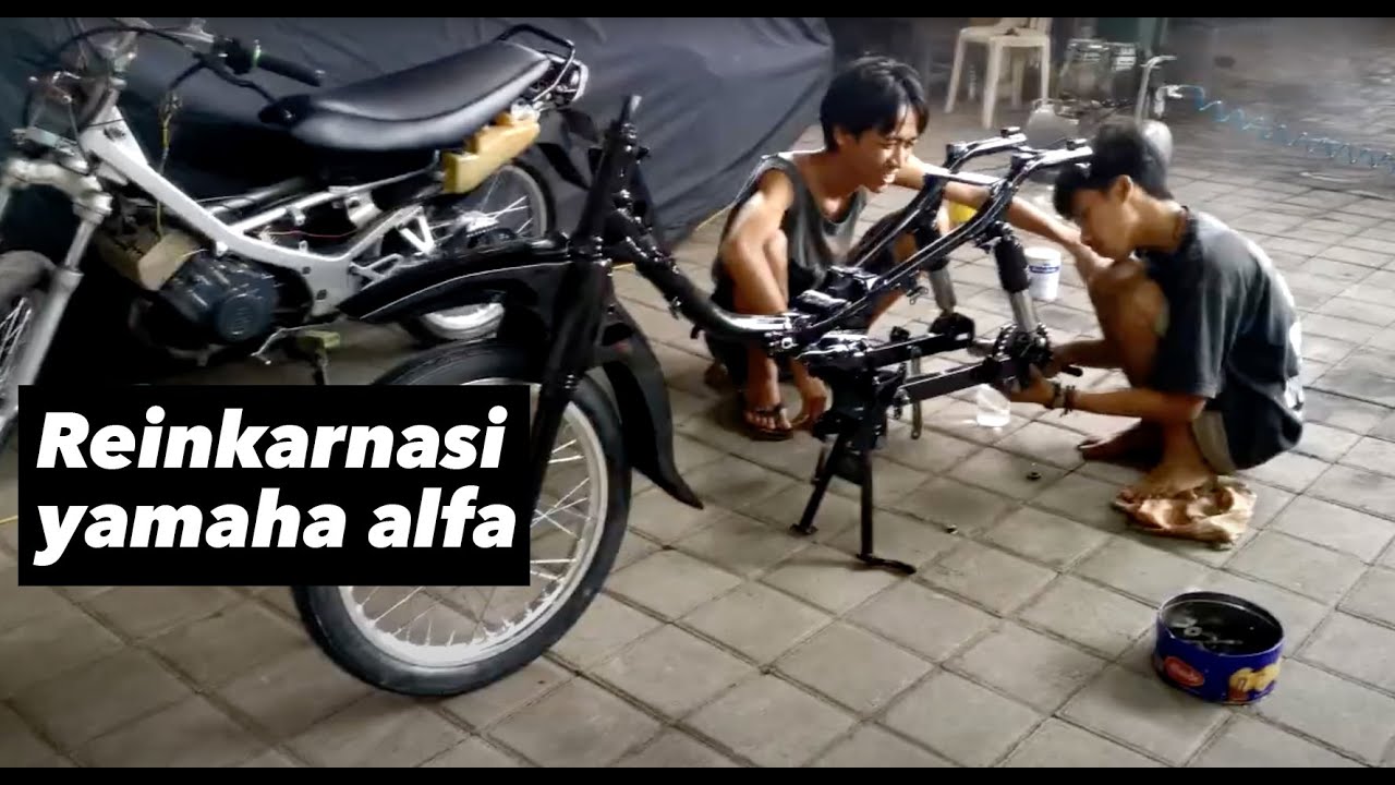  Restorasi  sederhana yamaha  alfa  YouTube