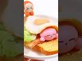 カービィ「スヤスヤ💤」目玉焼きトースト 作ってみた #shorts