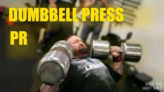 Hafthor Bjornsson | PERSONAL BEST DUMBBELL PRESS!