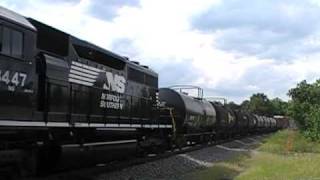 KCS 4116 Leads NS 347 at North Dalton