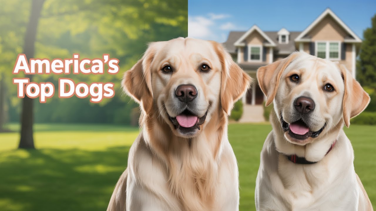 ⭐Топ-5 пород собак, которые любят американцы!