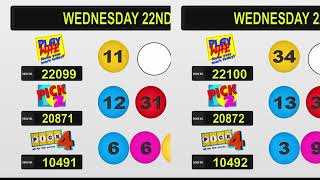 NLCB Online Draws Wednesday 22nd June 2022