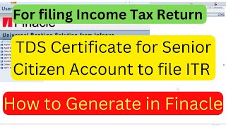 TDS Certificate Generate in Finacle screenshot 5