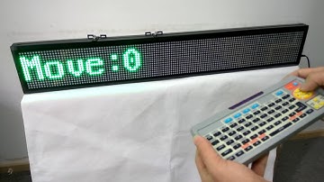 led sign board scrolling message programmable remoter control for business sign