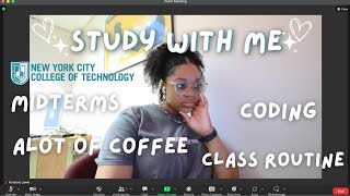 My Daily Routine At City Tech📚 || Study W/Me (Library Sounds), Vlog, Midterm Results, Chit-Chat