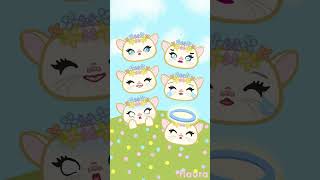 Fairy Cats Moody Heads Digital Stickers  #digitalplanners #digitalstickers #etsy  #cute #cat #fairy