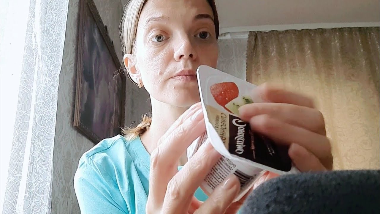 ASMR EATING YOGURT