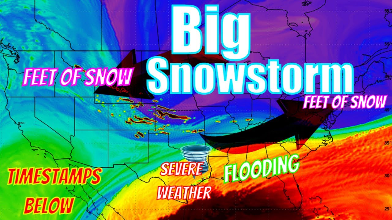 Multiple Snowstorms Coming Bringing Feet Of Snow Potentially! - YouTube