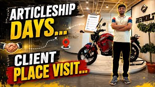 Articleship Client Place Visit to Revolt Motors