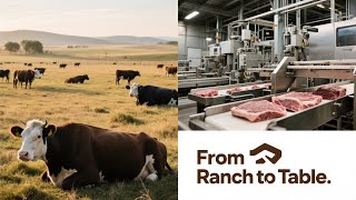 How America’s Ranchers Raise Millions of Cattle – Cow Meat Farming and Processing Technology