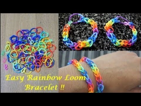 How to make a rubber-band bracelet with a clothe pin - simplekidscrafts 