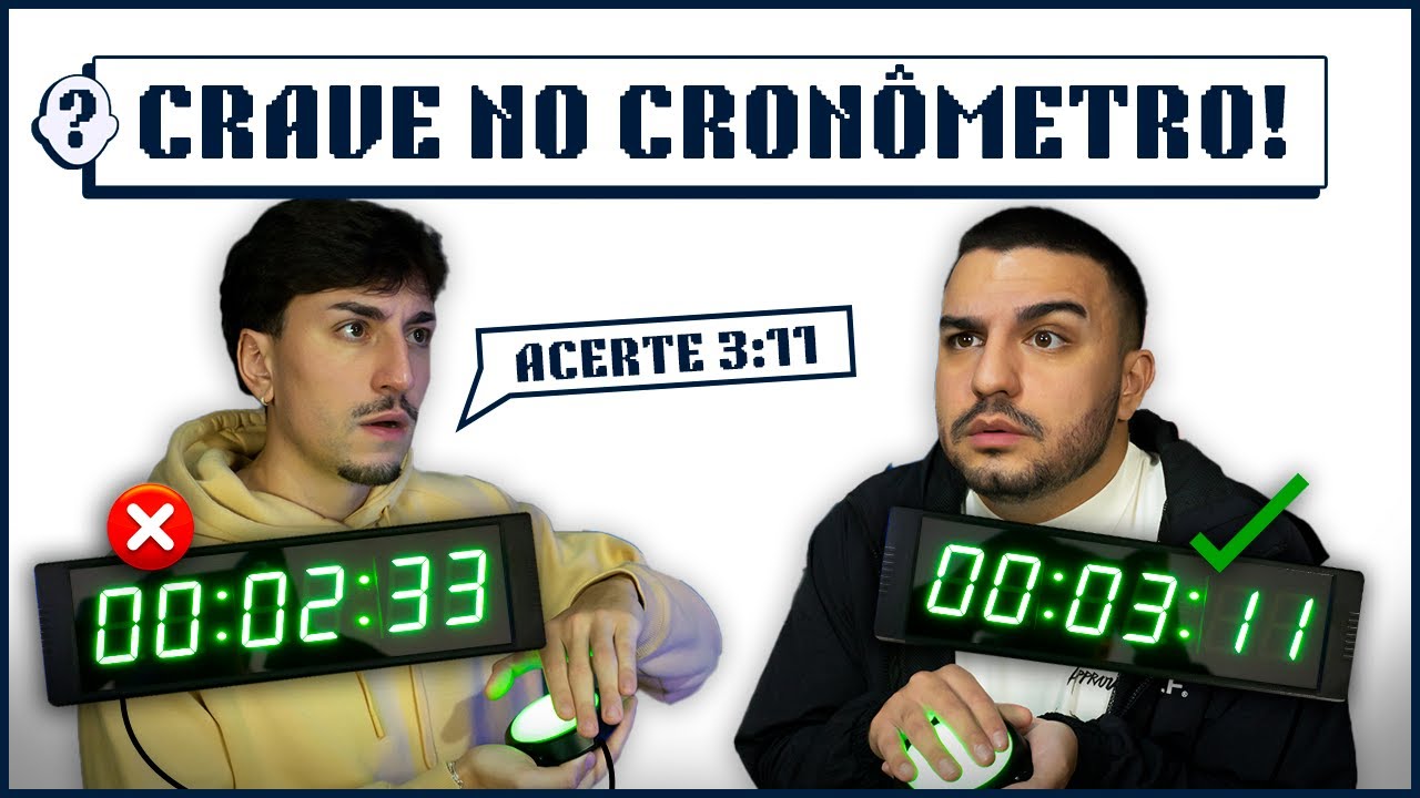 FIZEMOS O JOGO DO CRONÔMETRO! ⏱️ QUAL TIME VENCEU? 