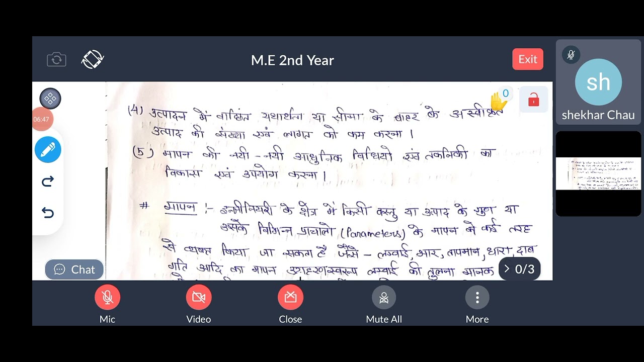 M.M.I | CHAPTER 1 | M.E 3 rd year