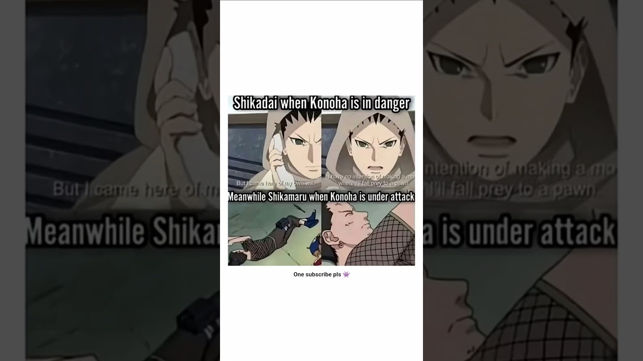 😂 Shikadai vs Shikamaru When Konoha Is Under Attack | Naruto Meme 🔥🍃