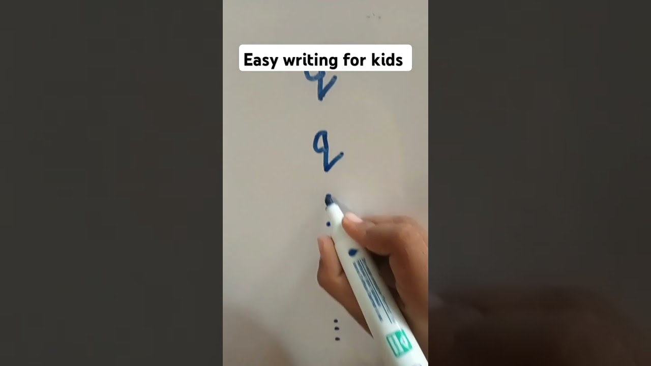 easy write of letter q