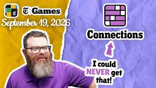 Never. | NYT Connections September 19, 2026 screenshot 3