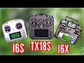 FlySky VS Radio King Size Comparison - FS-i6X, FS-i6S & TX18S