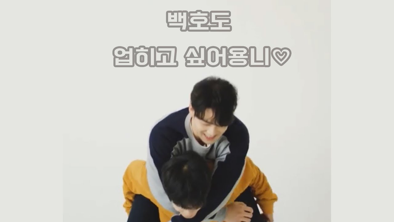 [뉴이스트W 백호]백호도 맴버들한테 업히고 싶어용니 [빛의그늘의 사심편집]