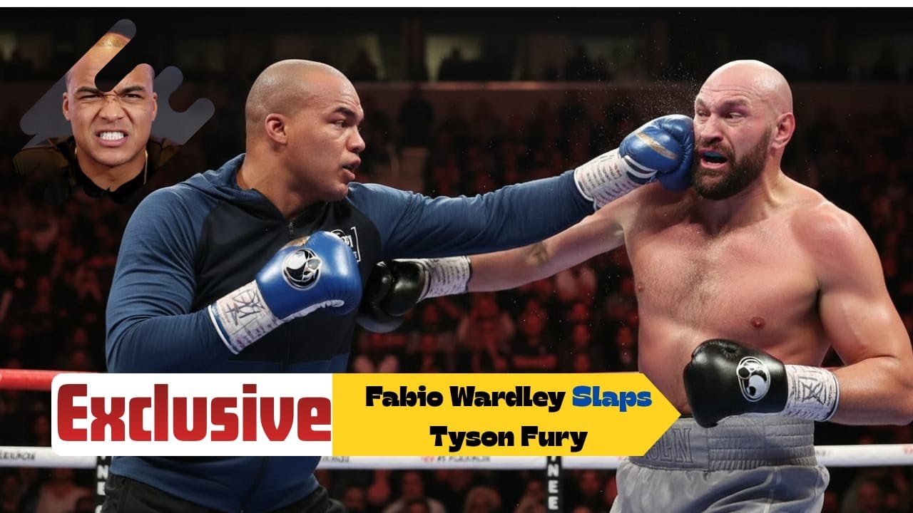 JUST a MINUTE : Tensions Explode as Fabio Wardley Slaps Tyson Fury at Face-Off (THE BOXING ZONE)