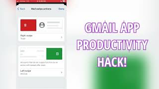 Increase Productivity when Checking Your Email Inbox with Gmail App Swipe Settings! screenshot 2