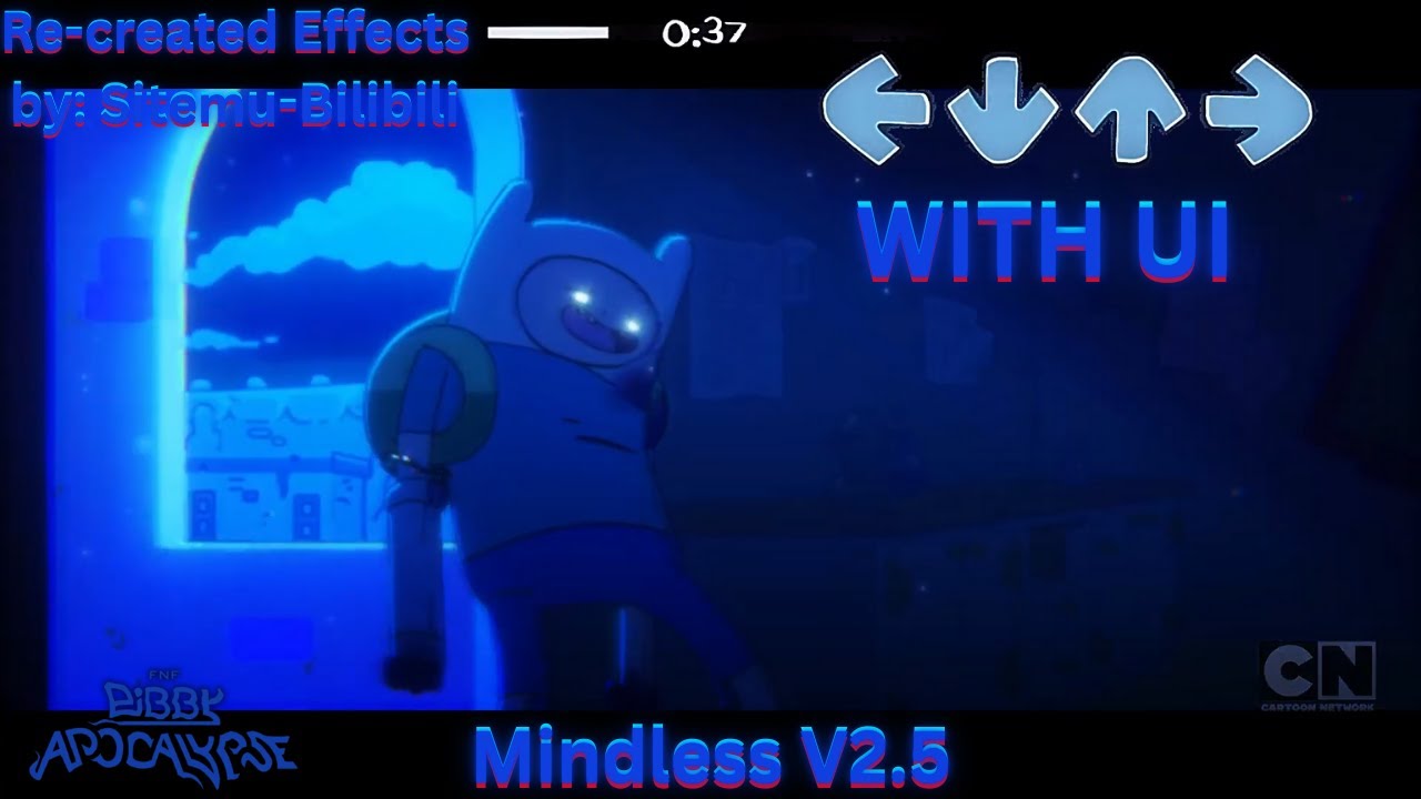 Mindless V2.5 | Эффекты воссозданы: @Sitemu-Bilibili | С пользовательским интерфейсом | FNF Pibby...