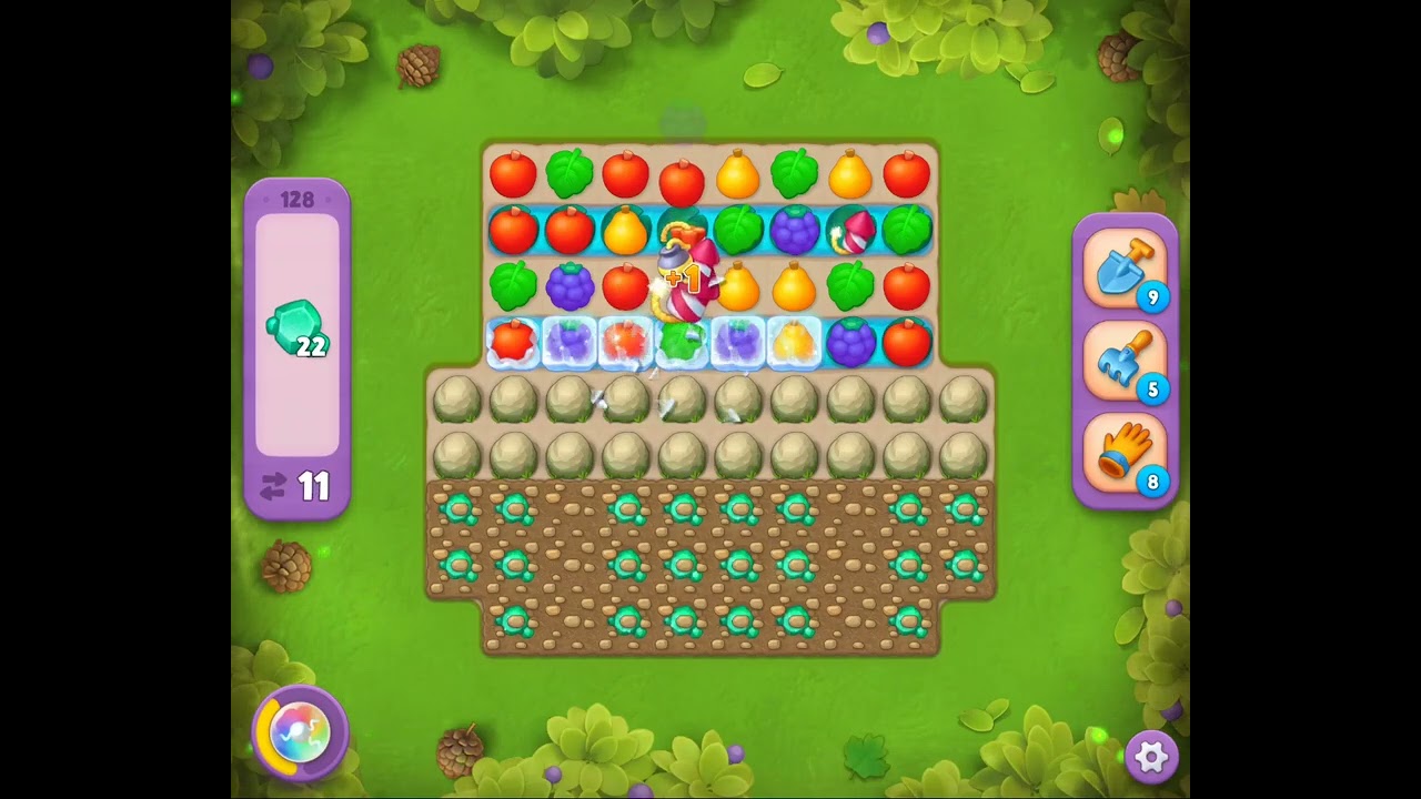 Gardenscapes Level 128 Incomplete