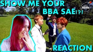 Reaction To Bangtan Bomb Show Me Your Bba Sae