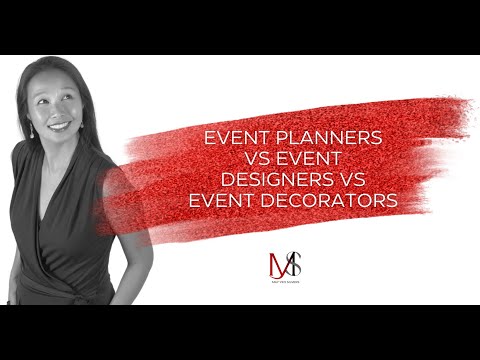 Differences Between An Event Planner, Designer and Decorator