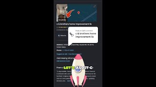 C & Brothers Home Improvement LLC Full SEO Audit #shorts