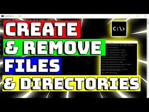 How to Create and Remove Files and Directories in CMD | Command Prompt Tutorial for Beginners