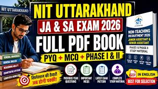 NIT Uttarakhand Non Teaching Recruitment Junior Assistant & Senior Assistant Exa final