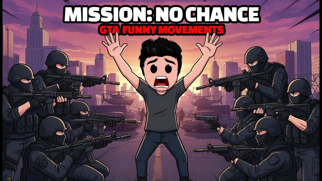 MISSION NO CHANCE | GTA Funny Movements | OneBixel