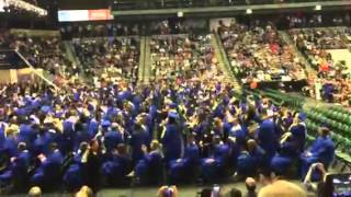 Frisco High School Graduation Hat Toss 2015
