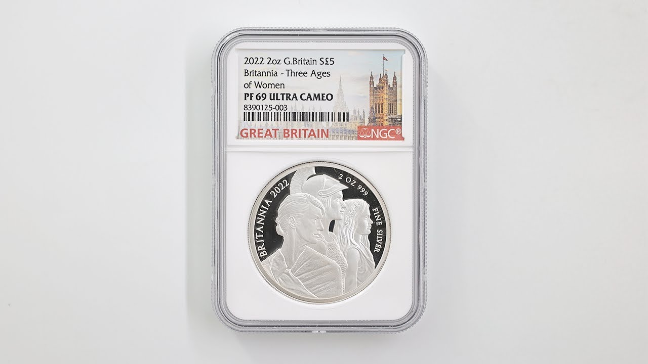 2022年ブリタニア銀貨　ミントダイレクト/ファーストストライクPCGS認定 英国ロイヤル・ミント即完売モデル】グレートブリテン 2024年