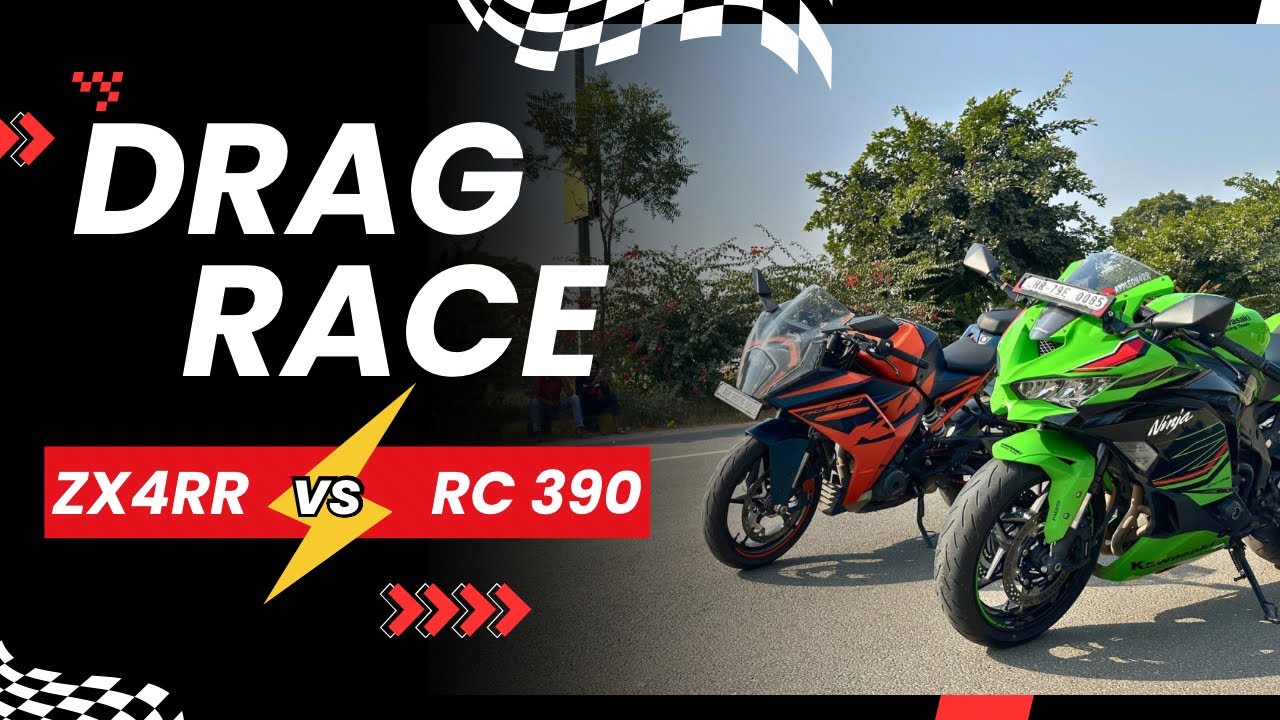 Kawasaki Zx4RR vs KTM RC 390 | First time on youtube public demand