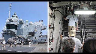 英空母プリンス・オブ・ウェールズ、艦内を公開 東京、当選の90人が