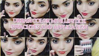 Lipstick | urban color mini lipstick | Modicare Mini Lipstick Swatches | Rajni Rajput screenshot 5