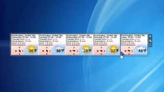 YR Weather Gadget for Windows 7 screenshot 3