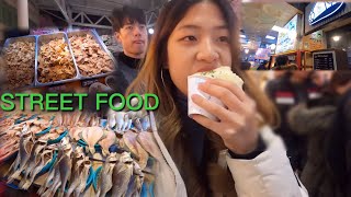 Korean night market food tour | Sokcho Jungang Market