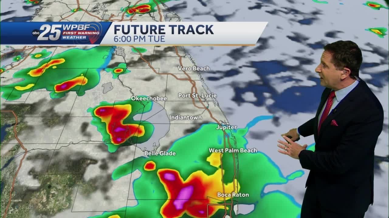 Showers and isolated storms - YouTube