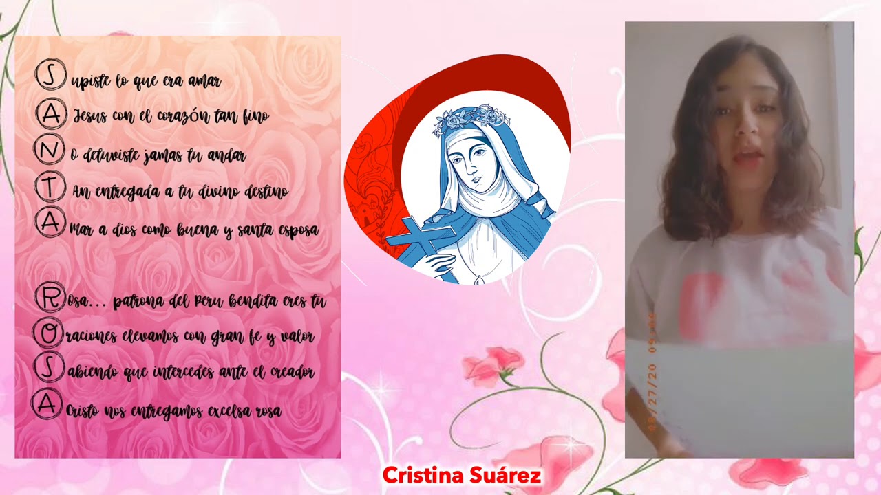 Acrostico Con El Nombre De Santa Rosa www.youtube.com