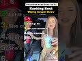 Ranking Best Wiping Couple Straw #funnyvideos #funnyvideo #usa #coupleprank