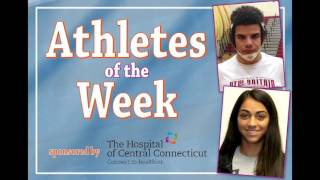 Hospital of Central Connecticut New Britain Herald Athletes of the Week Video Package